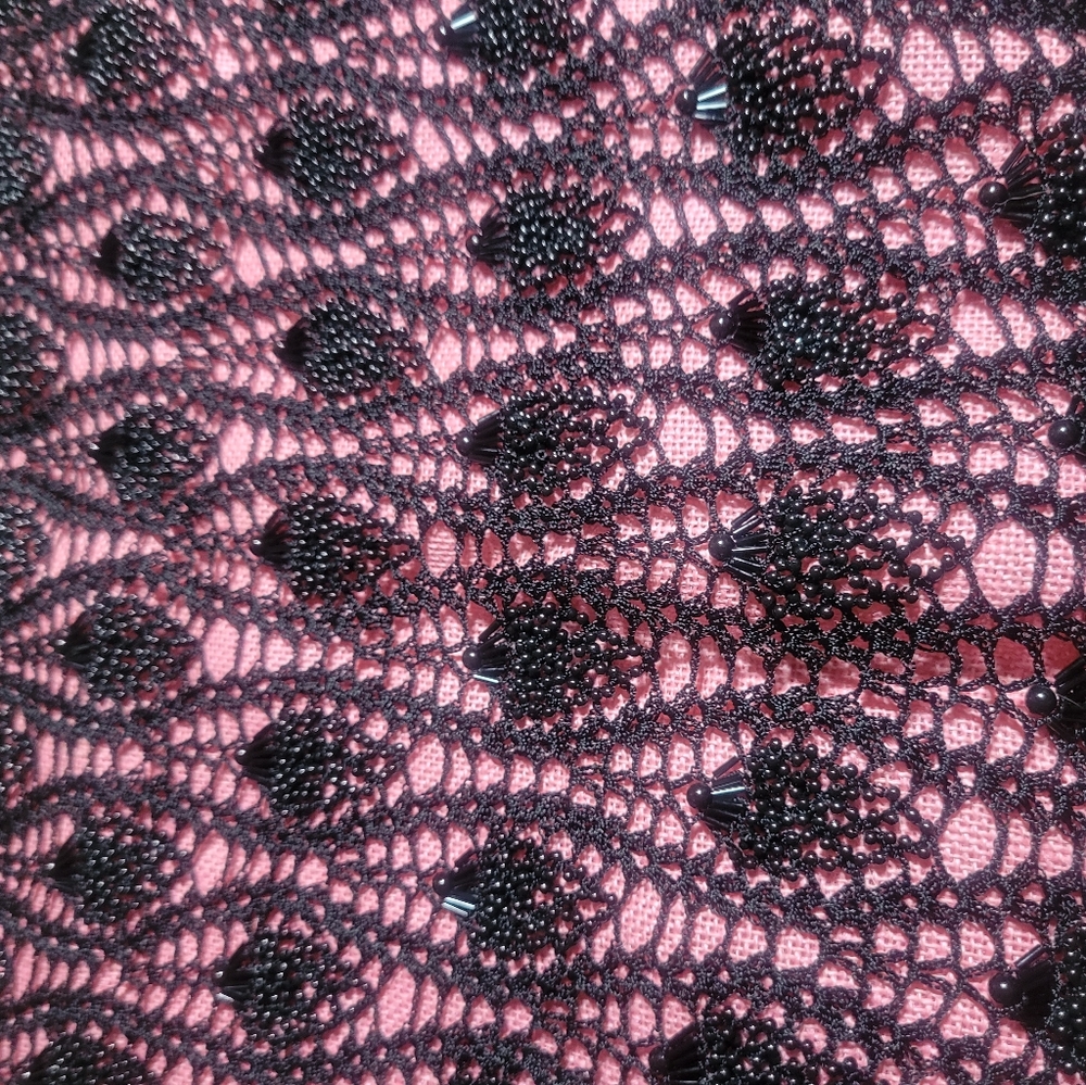 Beautiful Beaded Vintage Shaw Scarf Wrap